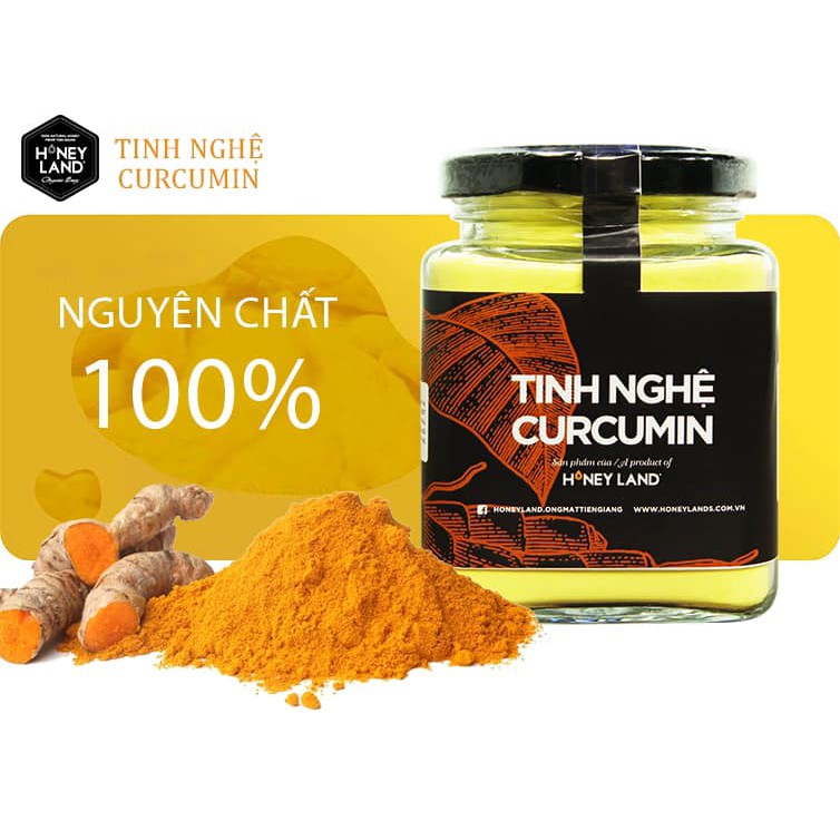 Tinh Nghệ Curcumin HONEYLAND 100g rất tốt cho người đau dạ dày và phụ nữ khi sinh + làm đẹp