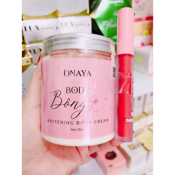 Kem Body Bông Onaya Trắng Da hũ 250gr