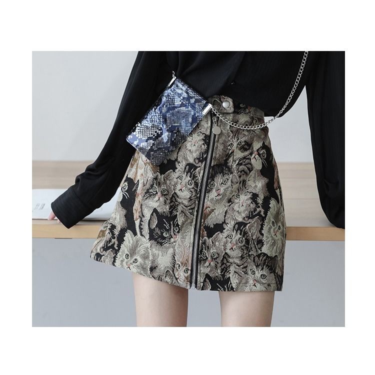 Chân Váy Chữ A Họa Tiết Thêu Phong Cách Retro Thời Trang Cho Nữ | BigBuy360 - bigbuy360.vn