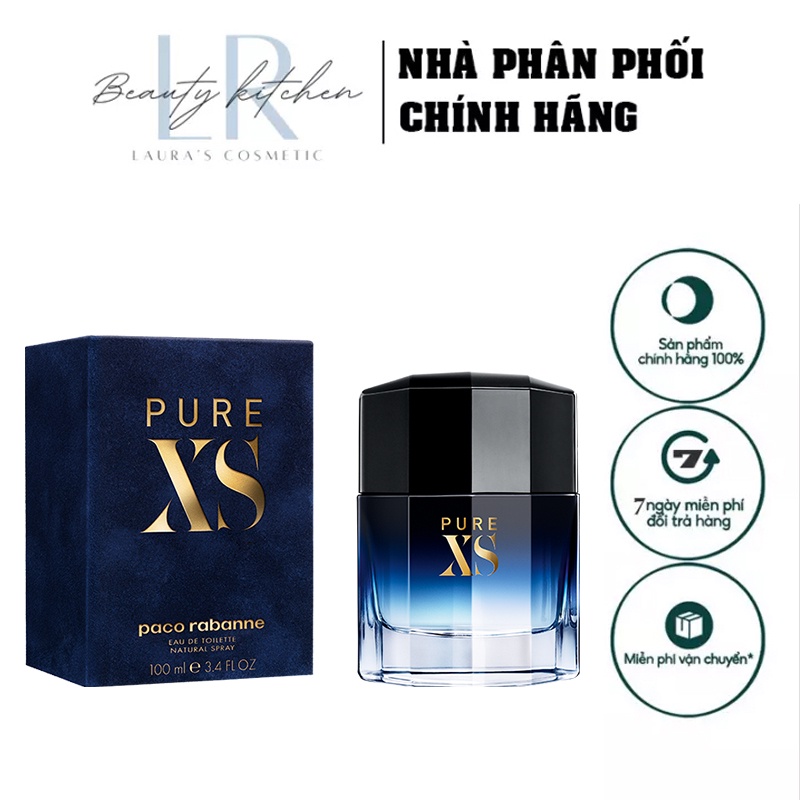 Nước Hoa Nam Pure XS Paco Rabanne Pour Homme EDT 100ML, Sôi Động, Lôi Cuốn, Hoang Dại Đầy Kích Thích