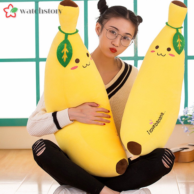 Gối Ôm Mô Hình Quả Chuối Nhồi Bông Dài Cho Bé
