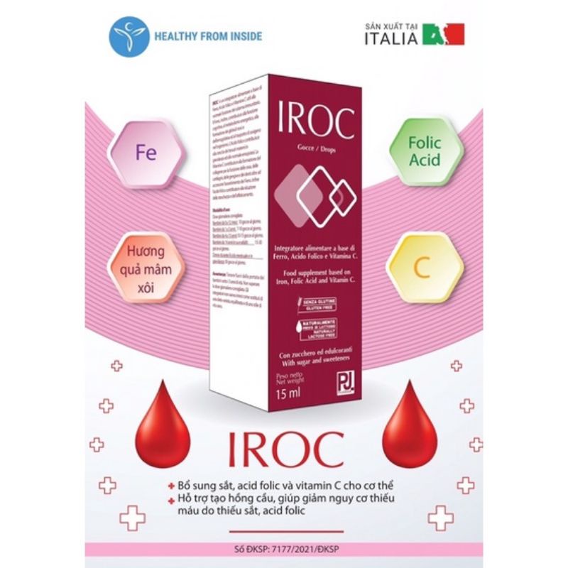 IROC bổ sung sắt cho trẻ từ 0 tháng tuổi