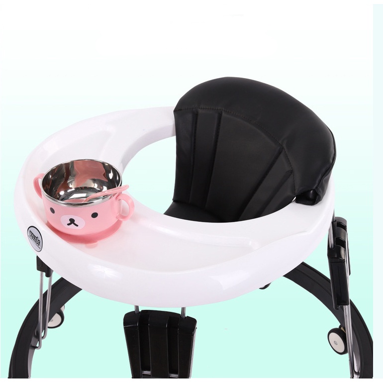 Xe Tập Đi Hình Tròn Cao Cấp Cho Bé Tích Hợp Khay Ăn Dặm Rộng Rãi, Bánh Xe Quay 360 Độ, Gấp Gọn Dễ Dàng