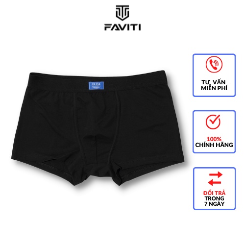 Quần Sịp Đùi Nam Boxer Cạp Chun Chất Cotton Kháng Khuẩn Mềm Mịn Thoáng Mát Có 3 Màu Faviti QBX022