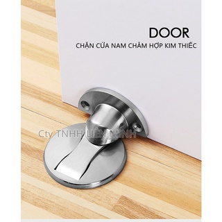 Chặn cửa inox chống va đập thông minh, dán sàn nam châm hít thông minh
