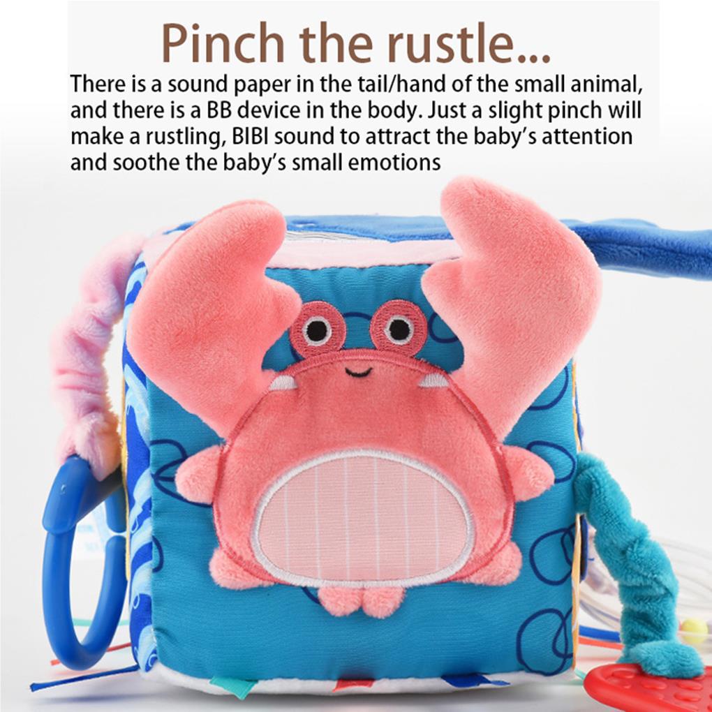 [Choo] Đồ Chơi Khối Lập Phương Nhồi Bông Có Gương Phát Triển Kích Thích Mọc Răng Tại Nhà Cho Trẻ Sơ