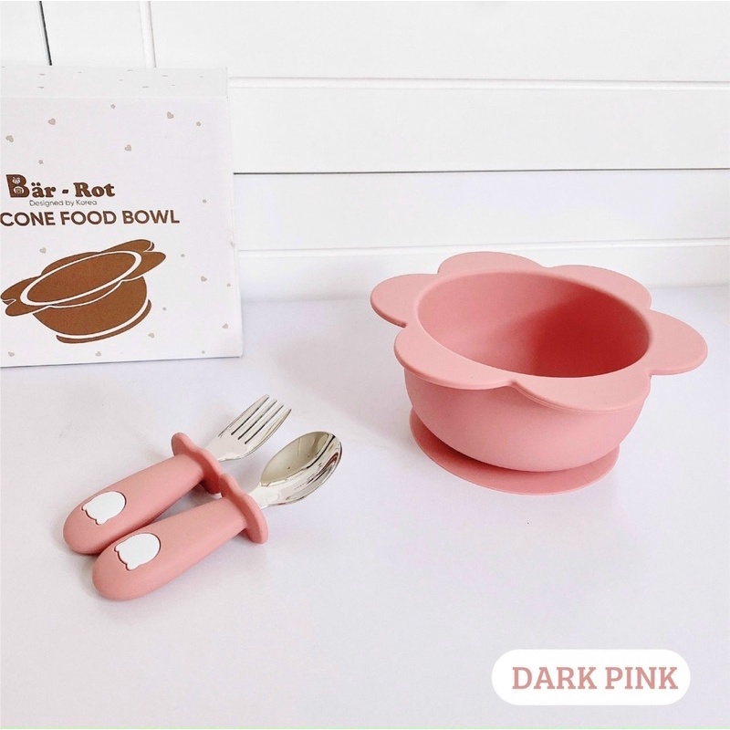 Bát ăn dặm -bát ăn dặm hình hoa cao cấp Bar- Rot