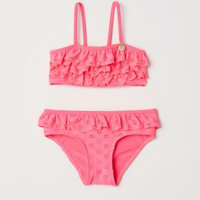 Set bộ đồ bơi bikini bánh bèo xinh xắn cho bé yêu của H&amp;M Nhật Bản