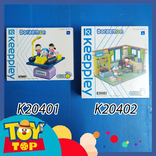Đồ chơi mô hình Doremon lắp ráp Keeppley máy thời gian Doraemon K20401, căn phòng Doraemon Nobita K20402