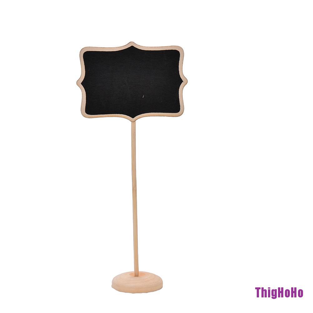 Set 1 / 10 Bảng Đen Mini Hình Chữ Nhật Dùng Trang Trí Tiệc Cưới