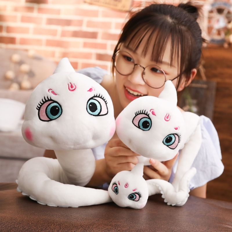 Đồ chơi rắn, búp bê lông, rắn trắng, truyền thuyết kể rằng Dương Tử cùng loại với con trai, con rắn trắng, món quà ngày lễ của phụ nữ.Plush toys