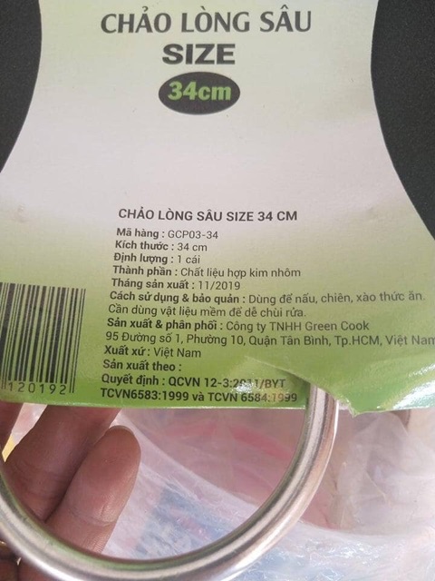 Xã kho Chảo 2 quai /34cm - Hàng khuyến mãi của Nutifood.