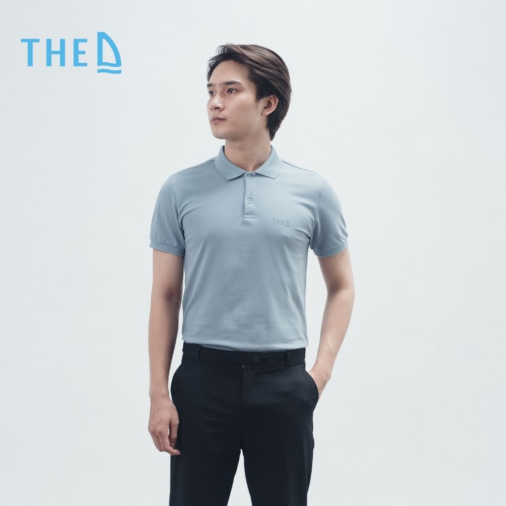 Áo Polo Nam Cotton The D Dáng Regular - Vải Cá Sấu Dệt Kim Cương, Mềm Mịn, Thoáng Mát, Thấm Hút Tốt S03