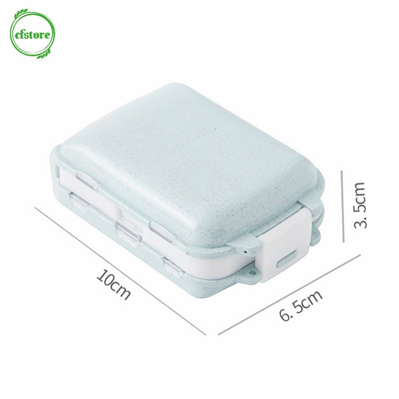 Hộp đựng thuốc phân tách 8 ngăn dùng cho du lịch mini