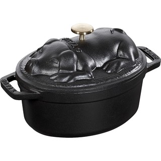 Nồi gang Staub hình con heo 17cm