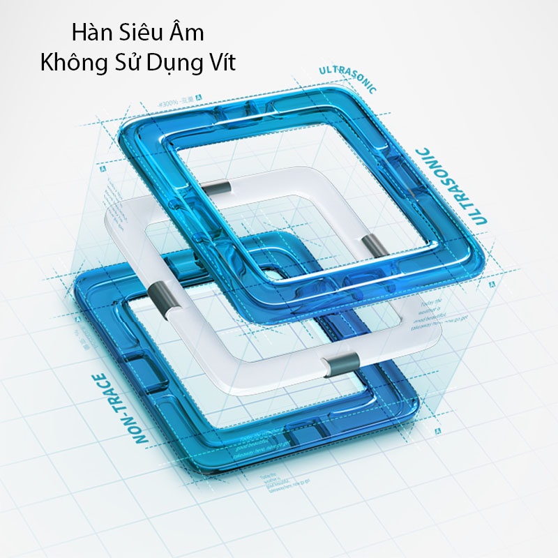 Xếp Hình Nam Châm Nhiều Mảnh Hàn Siêu Âm Không Dùng Vít Không Rơi Ra Nam Châm mạ Niken Cực Mạnh Và Chắc Chắn