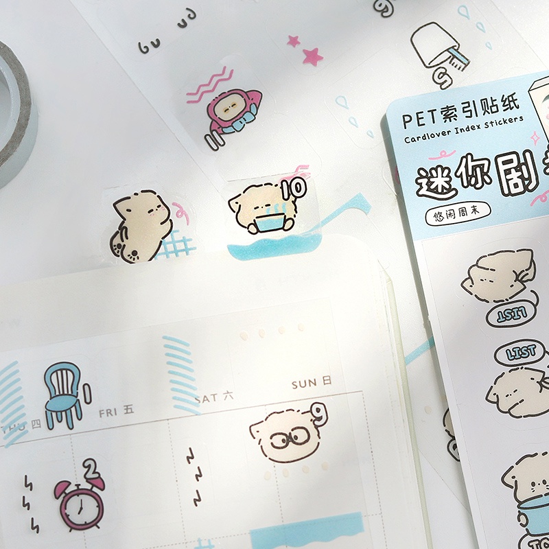 Miếng Dán Ghi Chú Ghi Chú Ngày Tháng Họa Tiết Hoạt Hình Cho Lớp Học