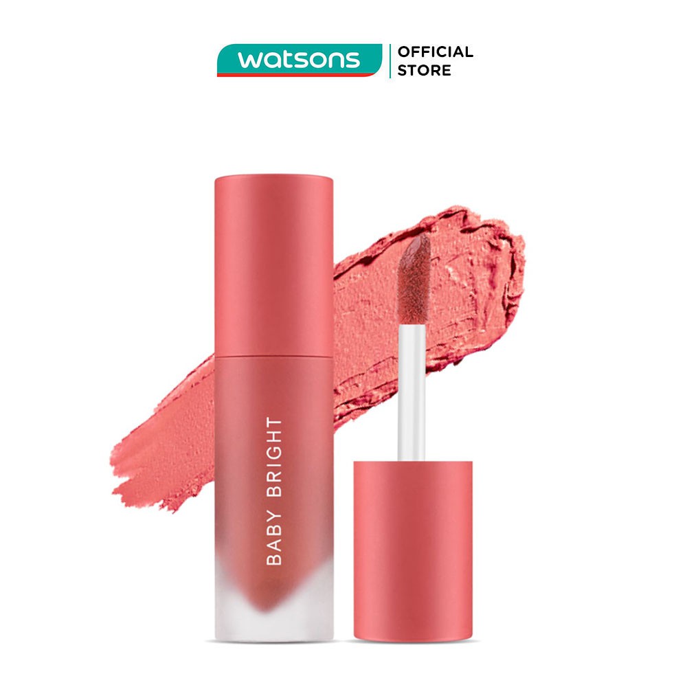 Son Kem Và Má Hồng Baby Bright Lip Cheek Velvet Cherry Blossom 2.4g