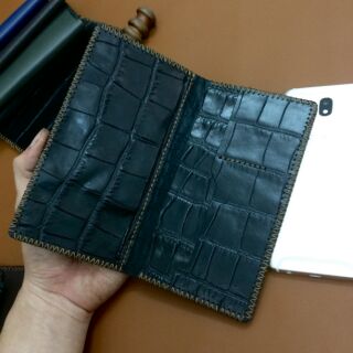 Ví dài Handmade,da bò nguyên miếng