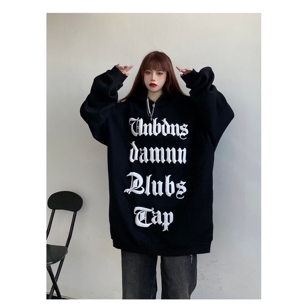 Áo khoác HOODIE CHỮ - Tentenboutique LƯU Ý: KHÔNG TÚI