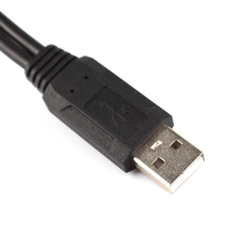 Dây cáp chuyển đổi 2 cổng cắm dây USB và một đầu USB