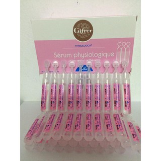Nước muối sinh lý Gifrer Pháp (màu hồng) dùng hàng ngày hộp 40 ống x 5ml