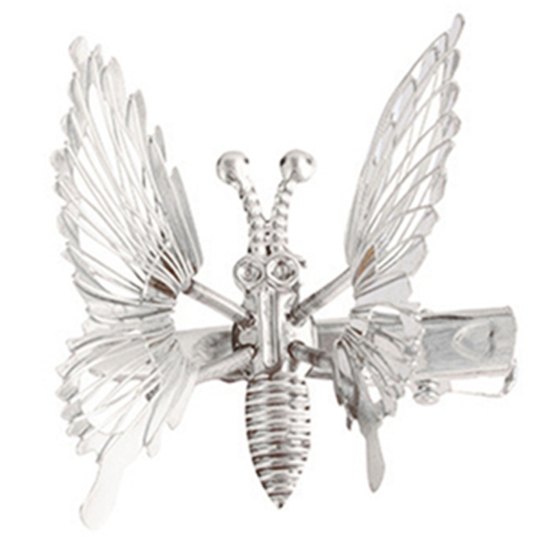 Kẹp Tóc Tua Rua Hình Cánh Bướm Đính Ngọc Trai Cho Nữ