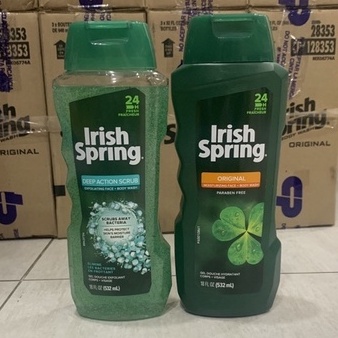 Sữa Tắm nam Irish Spring 532ml Original | Deep Action Scrub | 5in1 - Mỹ