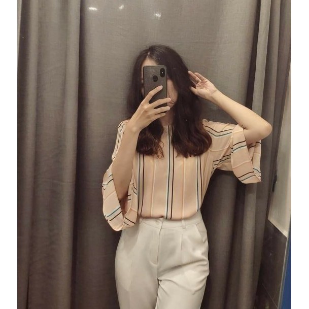 Áo voan lụa tay loe