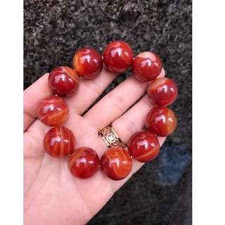Vòng tay đá màu đỏ size hạt 20ly