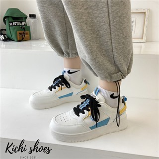 Giày thể thao nữ ulzzang đế bằng thấp cổ buộc dây đơn giản cá tính mẫu mới năng động phong cách mã 2088 - Kichi Shoes
