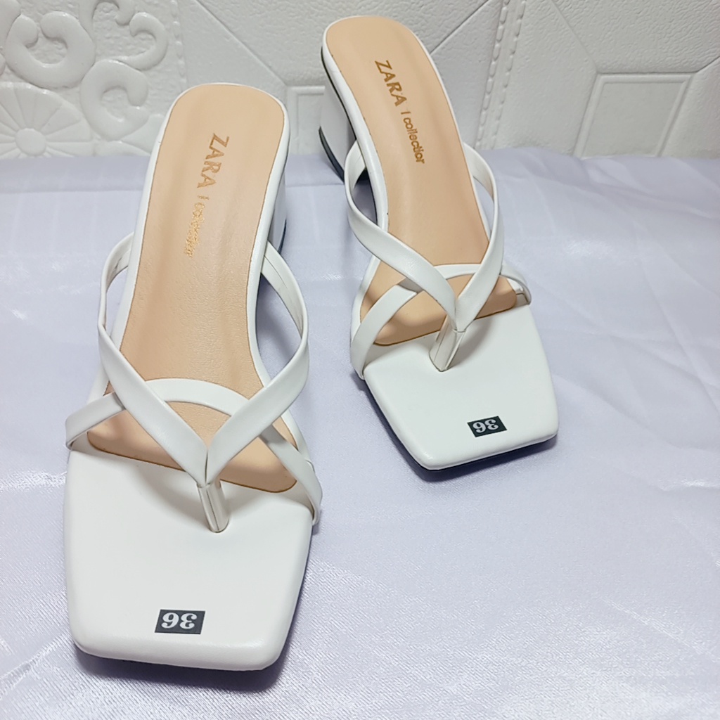 GIÀY CAO GÓT NỮ GÓT VUÔNG 5CM MINHTUYETSHOES-GUỐC NỮ QUAI MẢNH HỞ MŨI KIỂU KẸP NGÓN MÃ GCG123