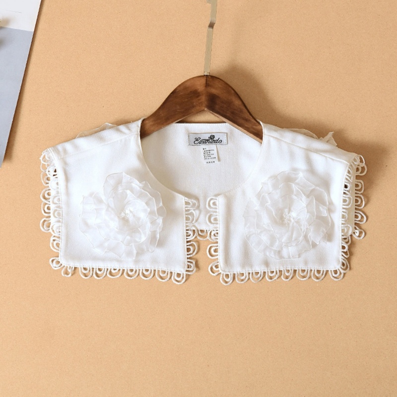 Khăn Choàng Ren Hoa Thiết Kế Mở Thanh Lịch Cho Nữ