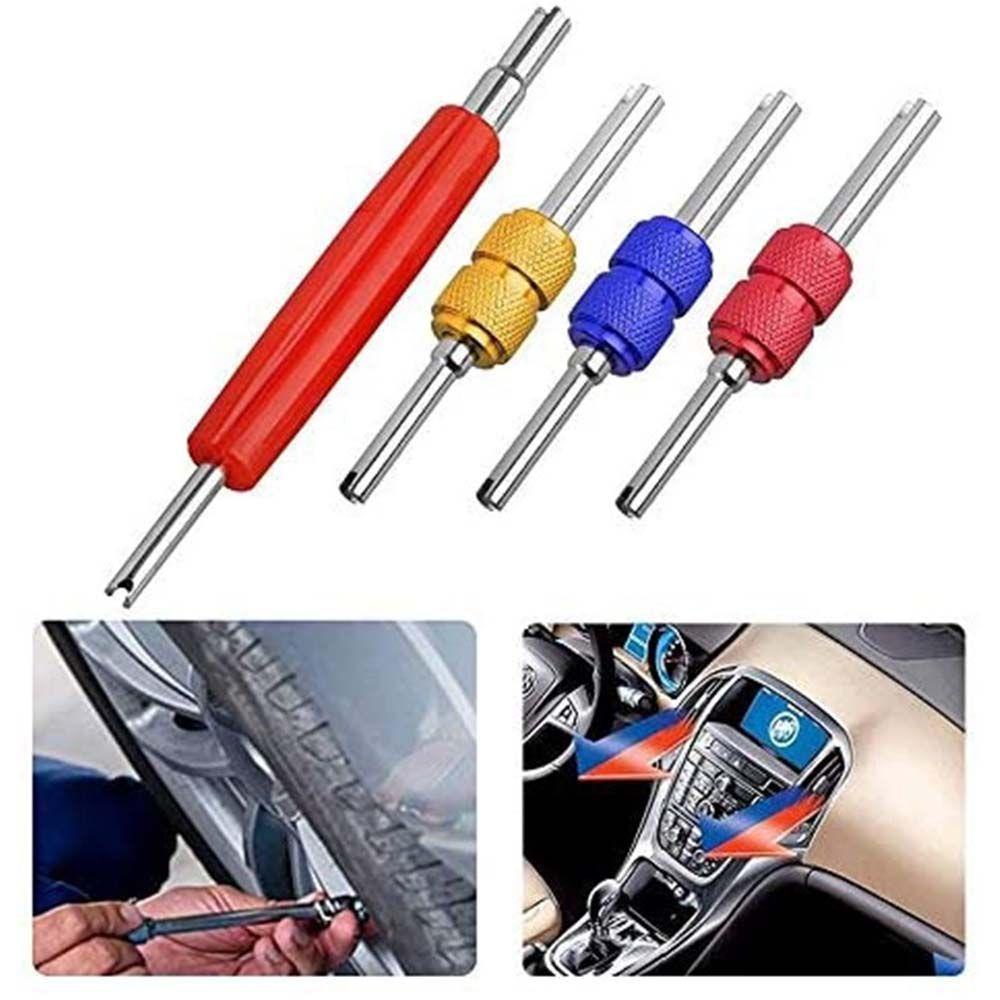 Dụng Cụ Tháo Lõi Van Schrader Kép Bằng Kim Loại Đa Năng Tiện Dụng