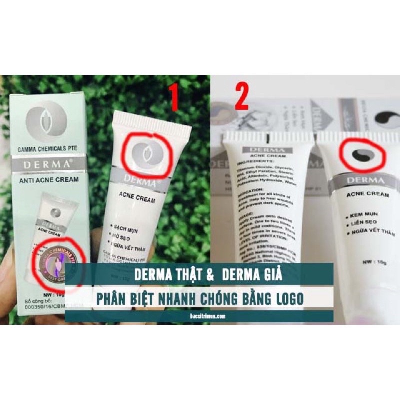 ✅[CHÍNH HÃNG] KEM MỤN DERMA ANTI ACNE CREAM 10gr