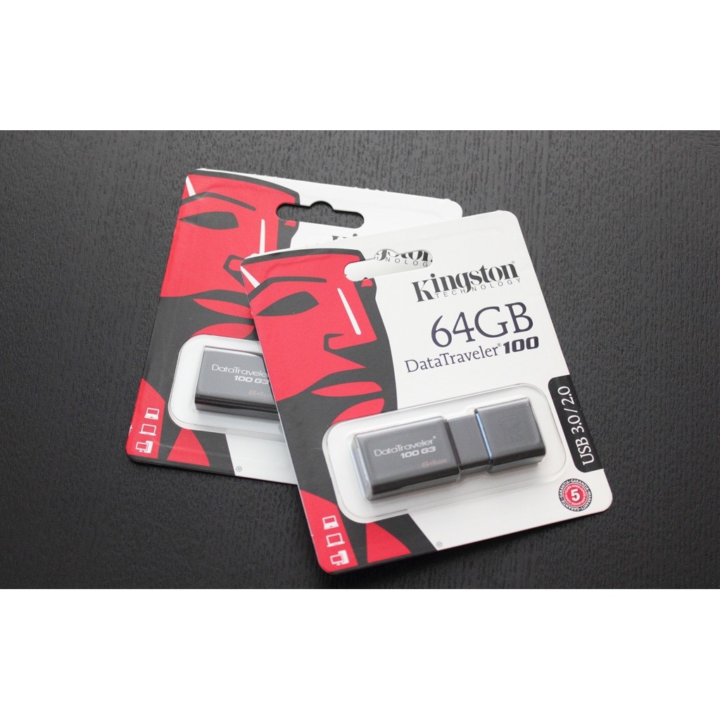 USB 3.0 64GB Kingston DT100G3 - Bảo hành 5 năm | BigBuy360 - bigbuy360.vn