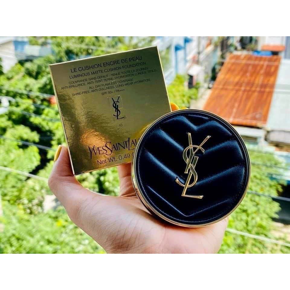 [CUSHION YSL] Phấn Nước YSL Le Cushion Encre De Peau Luminous Matte Cushion Foundation ( Bản Vỏ Da Mới Nhất) | BigBuy360 - bigbuy360.vn