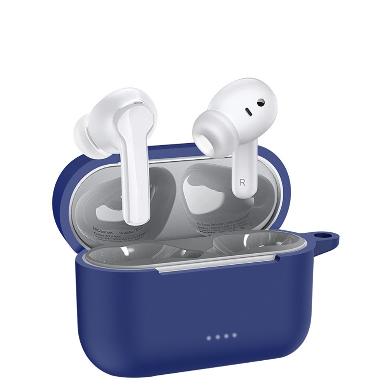 Vỏ bảo vệ hộp sạc tai nghe TOZO NC2 bằng silicon chống sốc chống bụi có thể giặt được