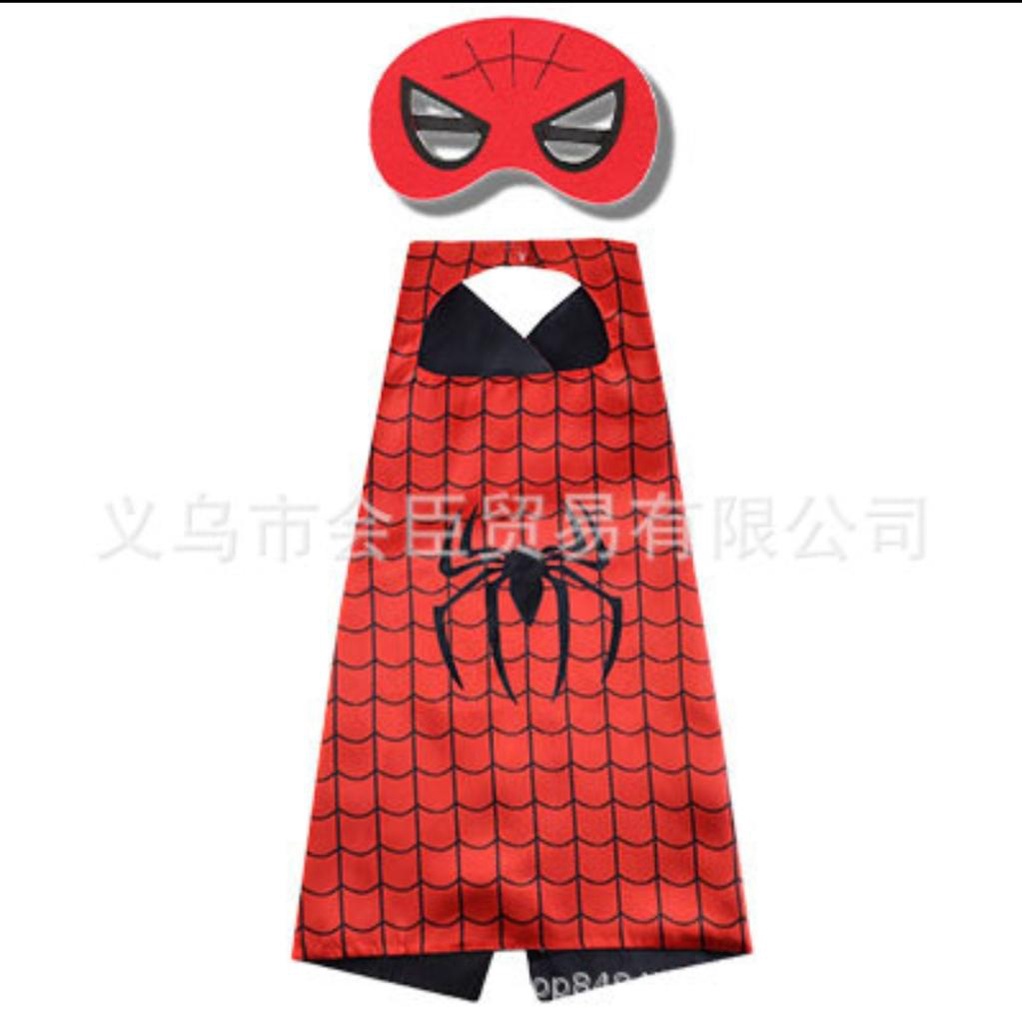 Phụ kiện Người Nhện Spider man gồm Mặt nạ áo chàng kiếm khiên có đèn nhạc hoá trang , mặt nạ siêu anh hùng cosplay