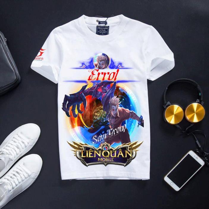 (SALE SỐC) [Đủ size] Áo Liên Quân cotton màu trắng chất cực đẹp Errol Vượt Ngục