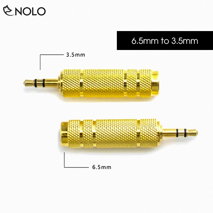 Đầu Chuyển Chui Cắm Tín Hiệu Âm Thanh Từ 3.5mm Ra 6.5mm Và Từ 6.5mm Ra 3.5mm Dùng Cho Micro Amply Soundcard Đàn Máy Tính