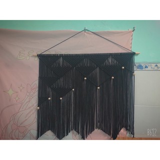 rèm macrame trang trí phòng rèm cửa sổ