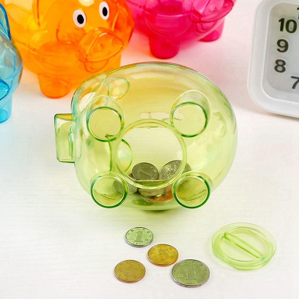 1 Hộp Đựng Tiền Tiết Kiệm Trong Suốt Hình Con Heo