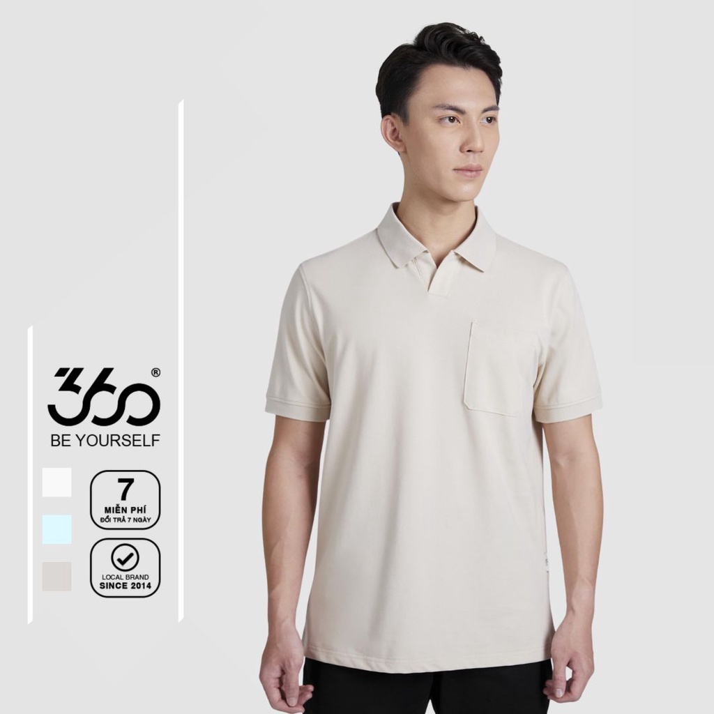 Áo polo nam cổ bẻ thương hiệu 360 Boutique ngắn tay chất liệu lascote cao cấp - POTTK325