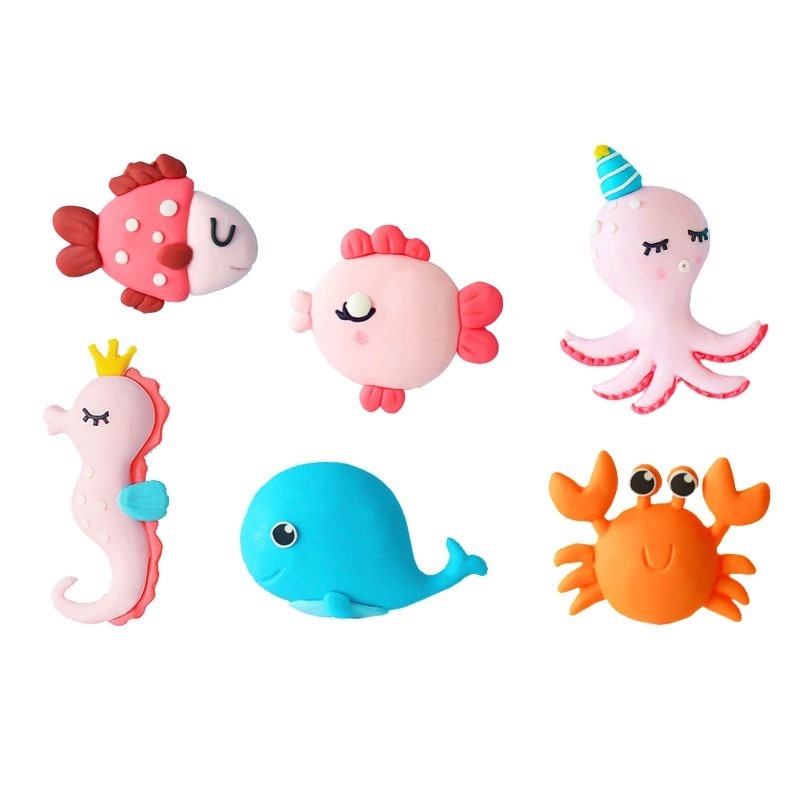 Phụ Kiện Trang Trí Bánh Kem Chủ Đề Nàng Tiên Cá Dễ Thương