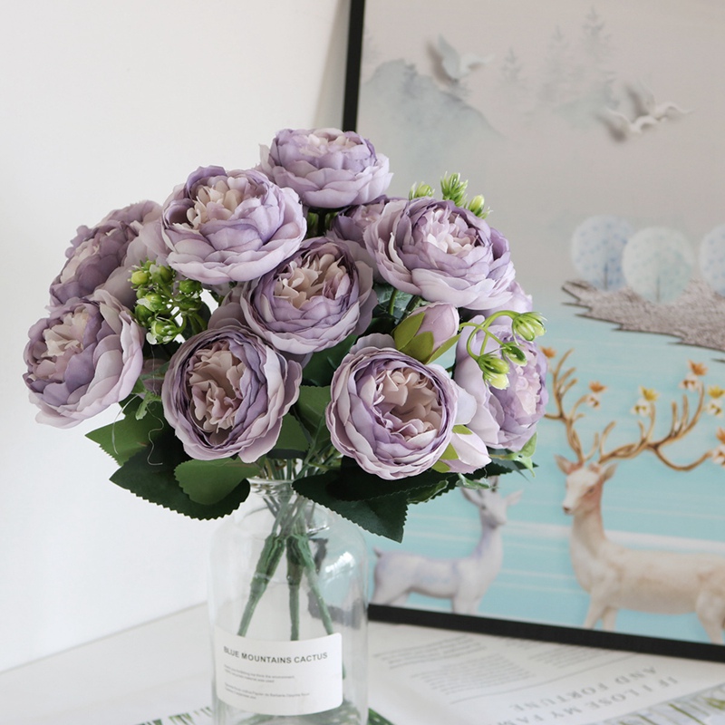 Hoa mẫu đơn 5 đầu Hoa nhân tạo Phalaenopsis Hoa hồng hoa Đạo cụ chụp ảnh Chất lượng cao Làm bằng tay hoa giả Bó hoa Ngày lễ tình nhân Món quà ngày cưới Trang trí tiệc sinh nhật cho văn phòng Trang trí nội thất Bunga Hiasan