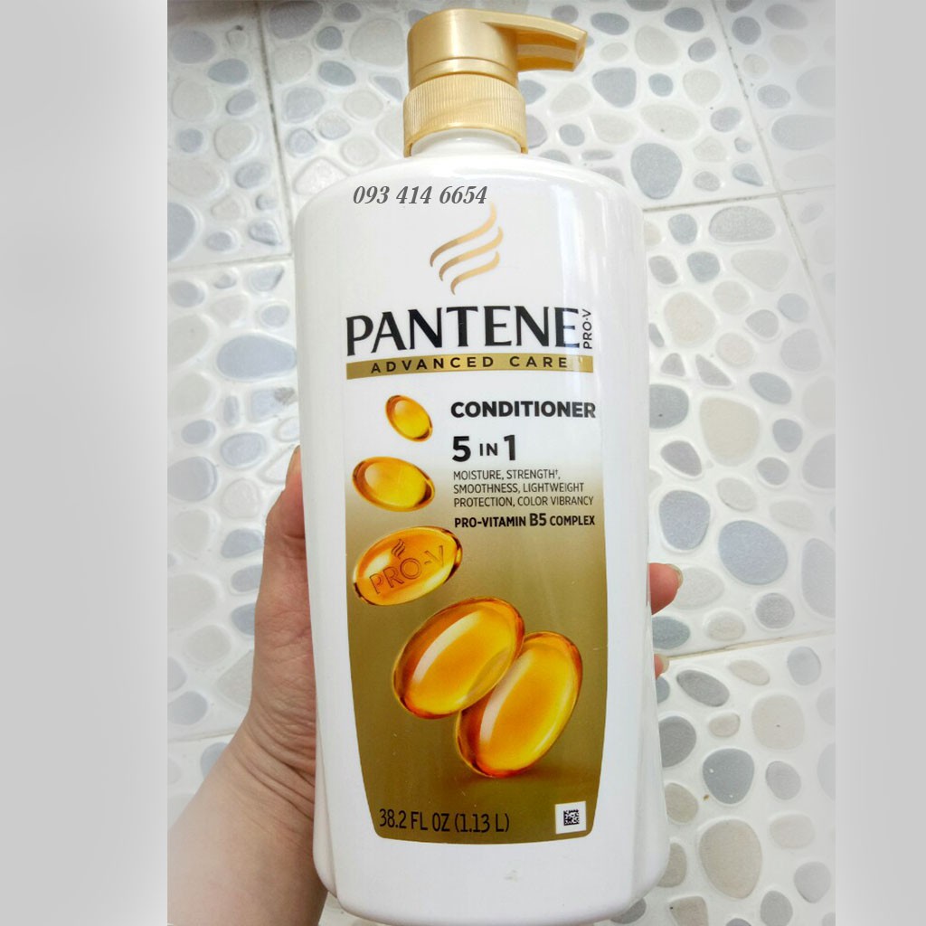 [MẪU MỚI] DẦU GỘI VÀ DẦU XẢ PANTENE MỸ 1.13 LÍT PRO-V ADVANCED CARE 5IN1 HOÀN HẢO