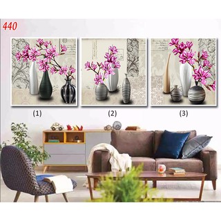 Bộ 3 tranh Canvas nghệ thuật