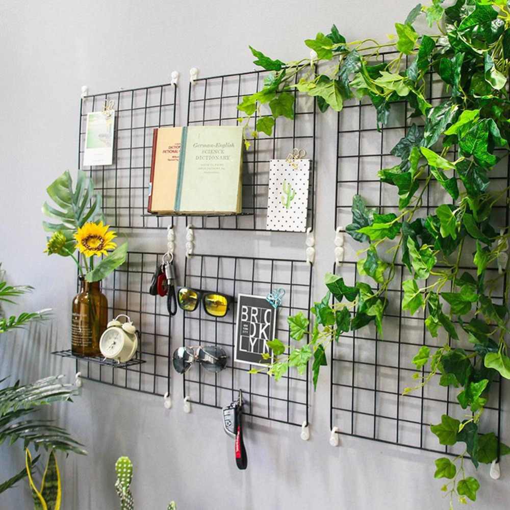 Tấm Lưới Thép Lắp Ghép Đa Năng Trang Trí Tường Nhà Cửa, Đồ Decor Phòng Ngủ, Phòng Khách, Quán Cafe (Tặng Kèm Đinh 3 Chân)