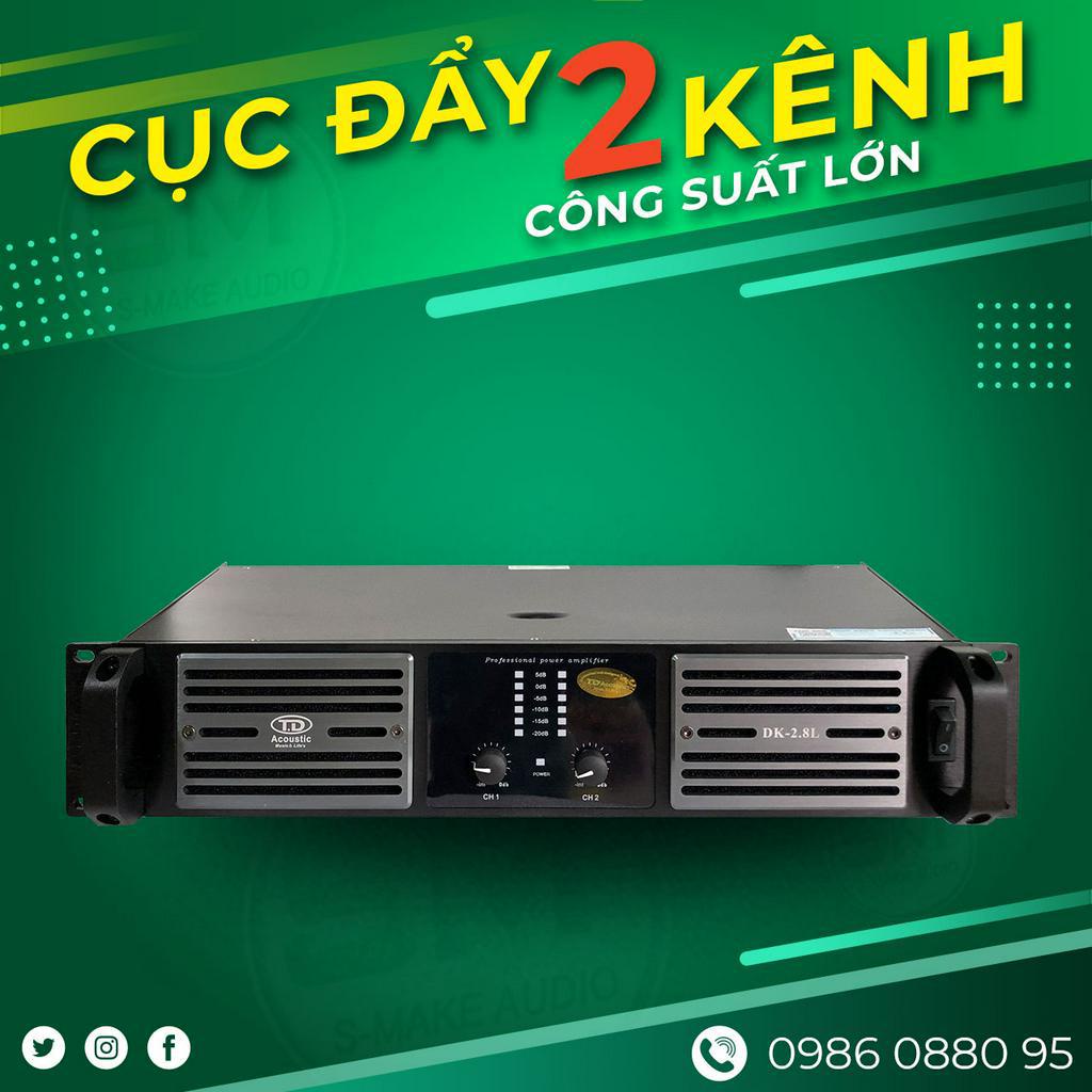 CỤC ĐẨY 2 Kênh TD ACOUSTIC DK 2.8L - 24 SÒ 700W - Tặng dây CANON TD chống nhiễu